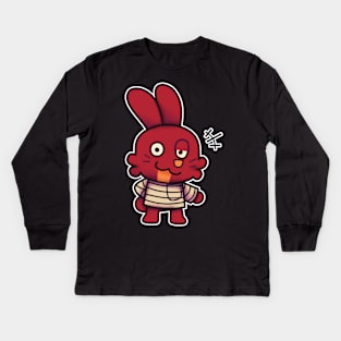 Silly Red Rabbit Kids Long Sleeve T-Shirt